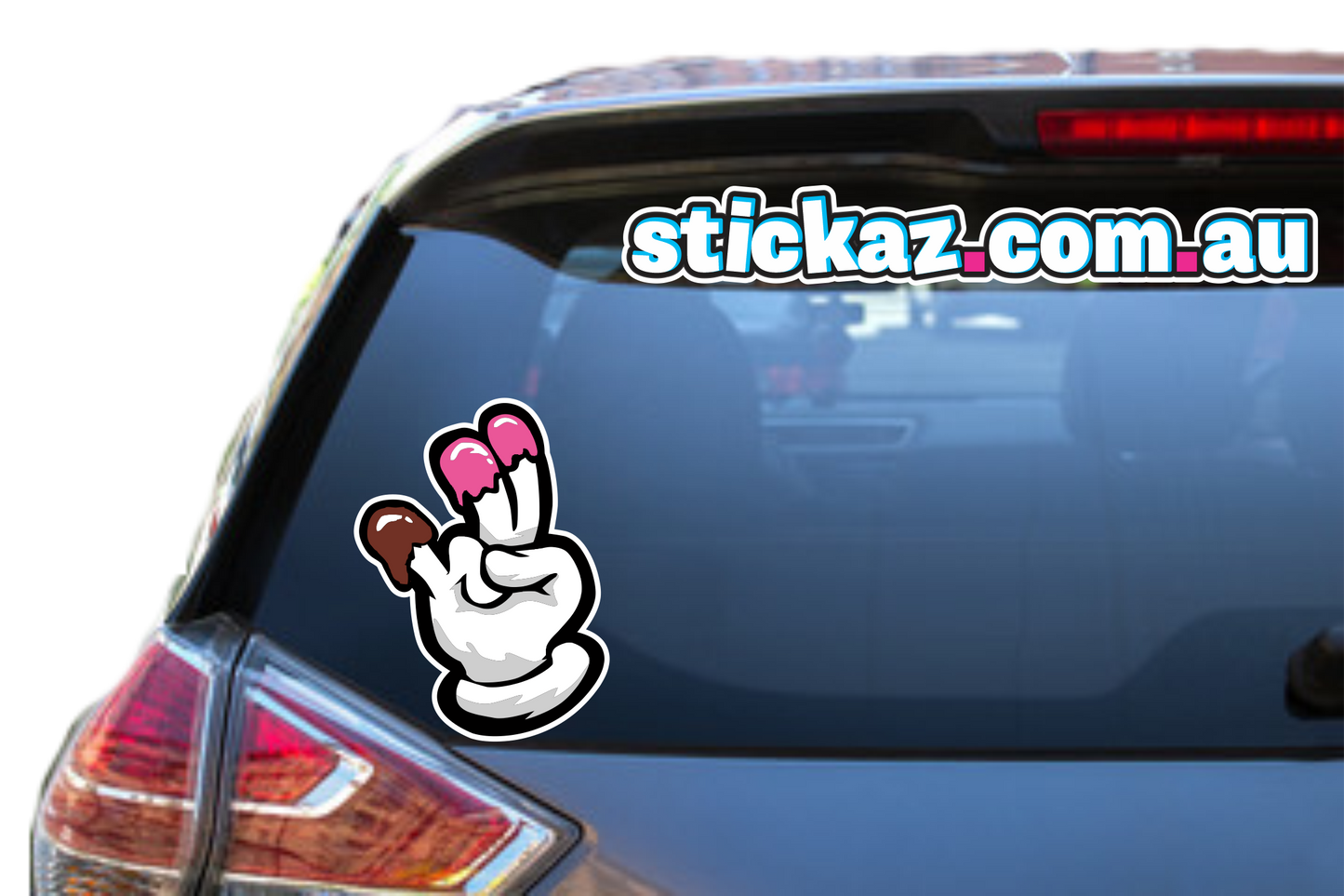 TWO IN THE PINK ONE IN THE STINK RUDE Sticker Decal Funny 130 x 98mm