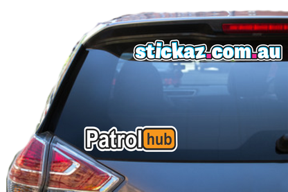 PATROLHUB Vinyl Car Sticker Decal Awesome Funny Aussie Nissan Bogan 4x4 200x55mm