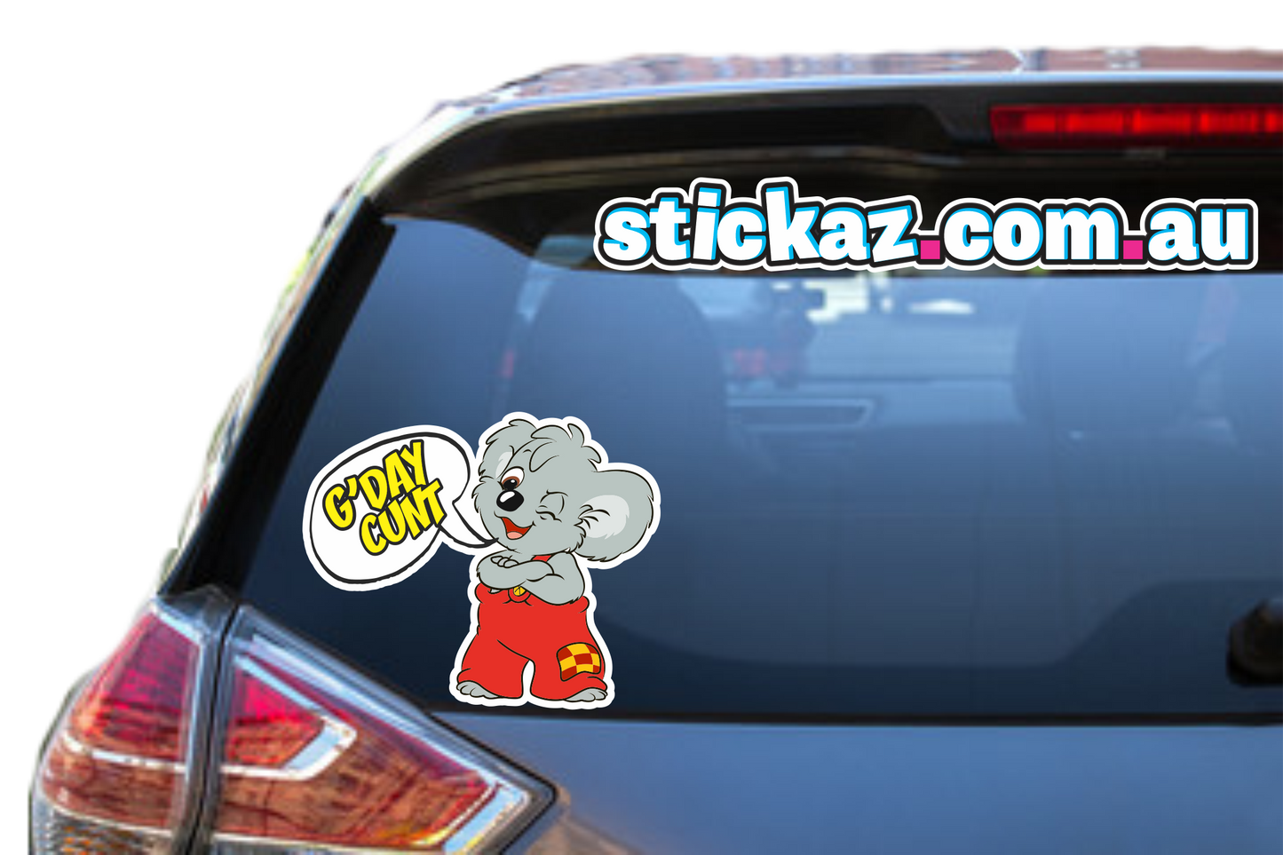 Gday C*nt Blinky Bill Bumper Sticker Decal Funny Humour Koala Meme Show AUSSIE