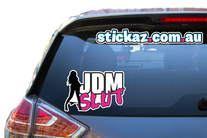 JDM Slut Sticker Funny Laptop Car Window Bumper 4x4 Decal ute 4wd