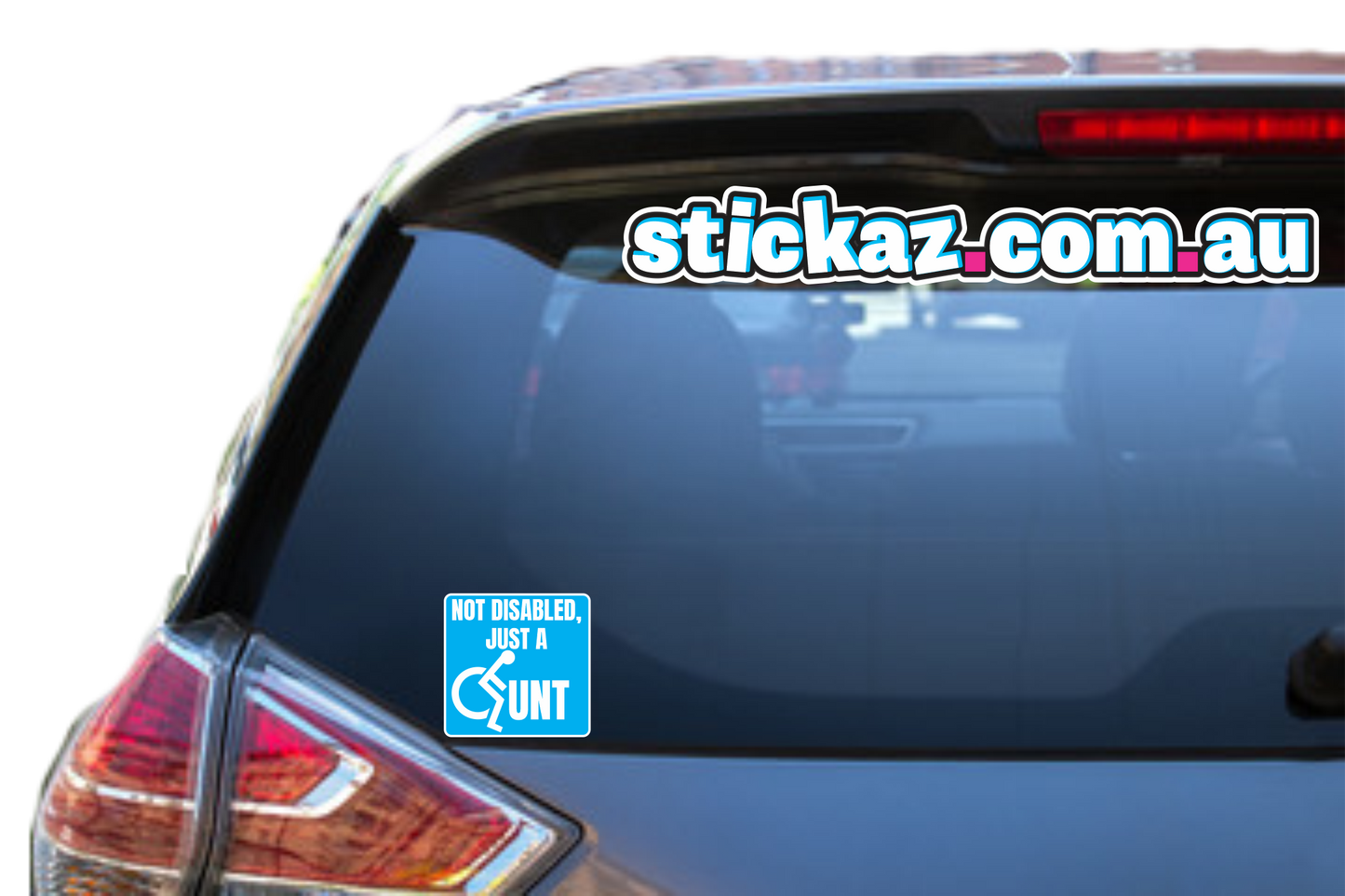 Disabled Parking C*NT Sticker decal Funny Tool idiot JDM 4x4 Bumper window