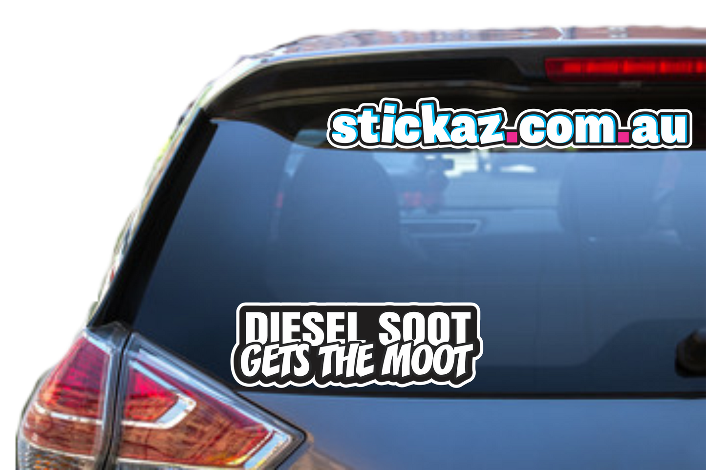 DIESEL SOOT GETS THE MOOT Sticker Decal - FUNNY 4x4 Turbo Diesel Offroad 4WD DS