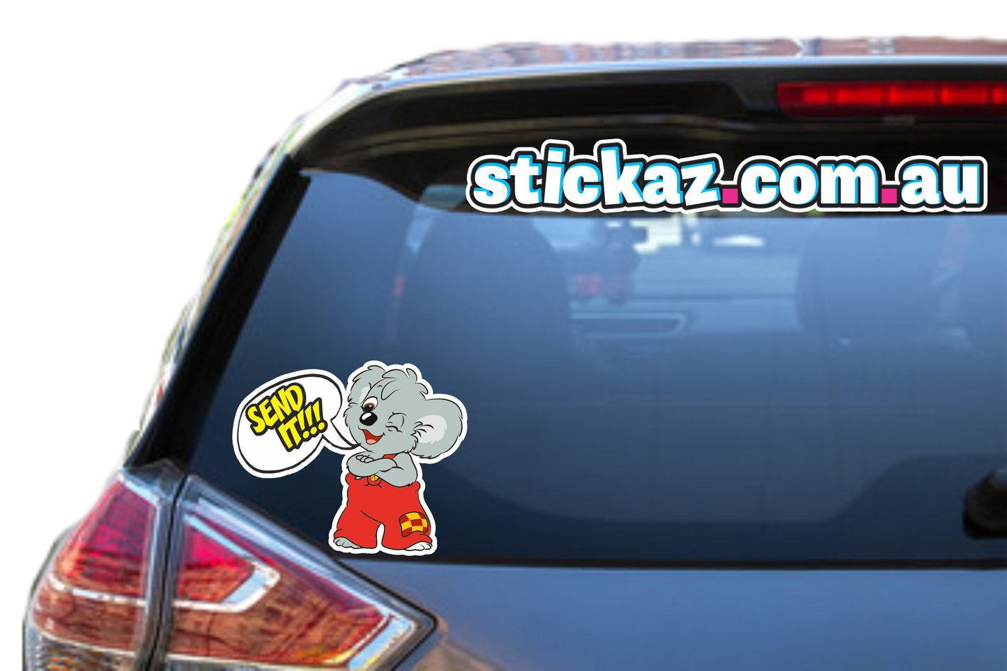 Blinky Bill SHOW Send it Sticker Decal Funny Humour AUSSIE JDM 4wd Straya