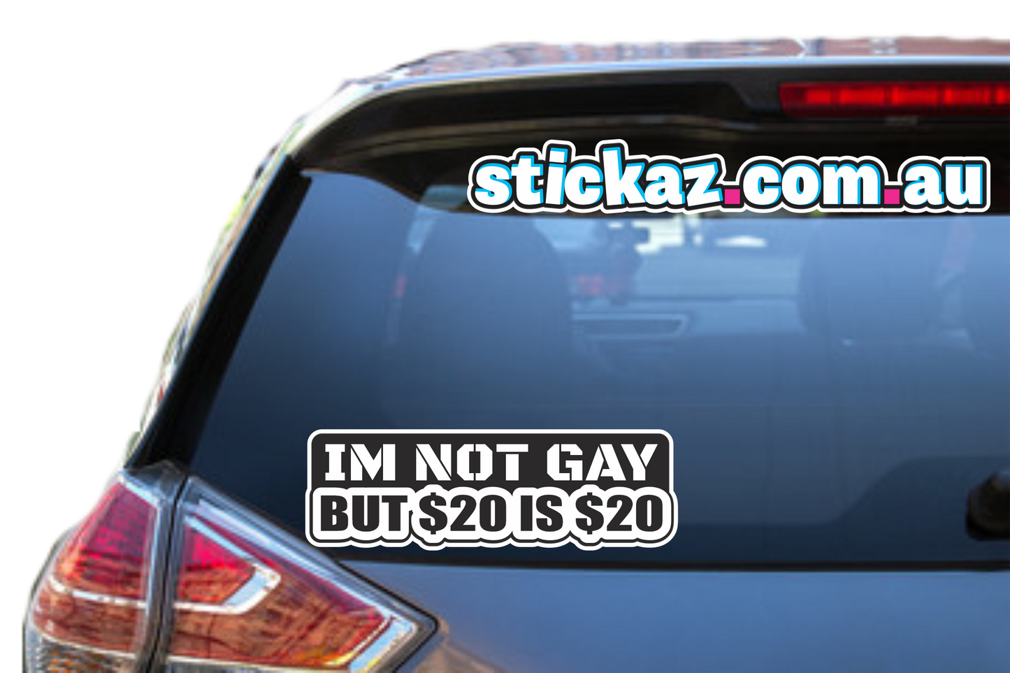 IM NOT GAY Sticker Decal - FUNNY JDM DRIFT OFFROAD CAR 4x4 4WD Sticker DECAL