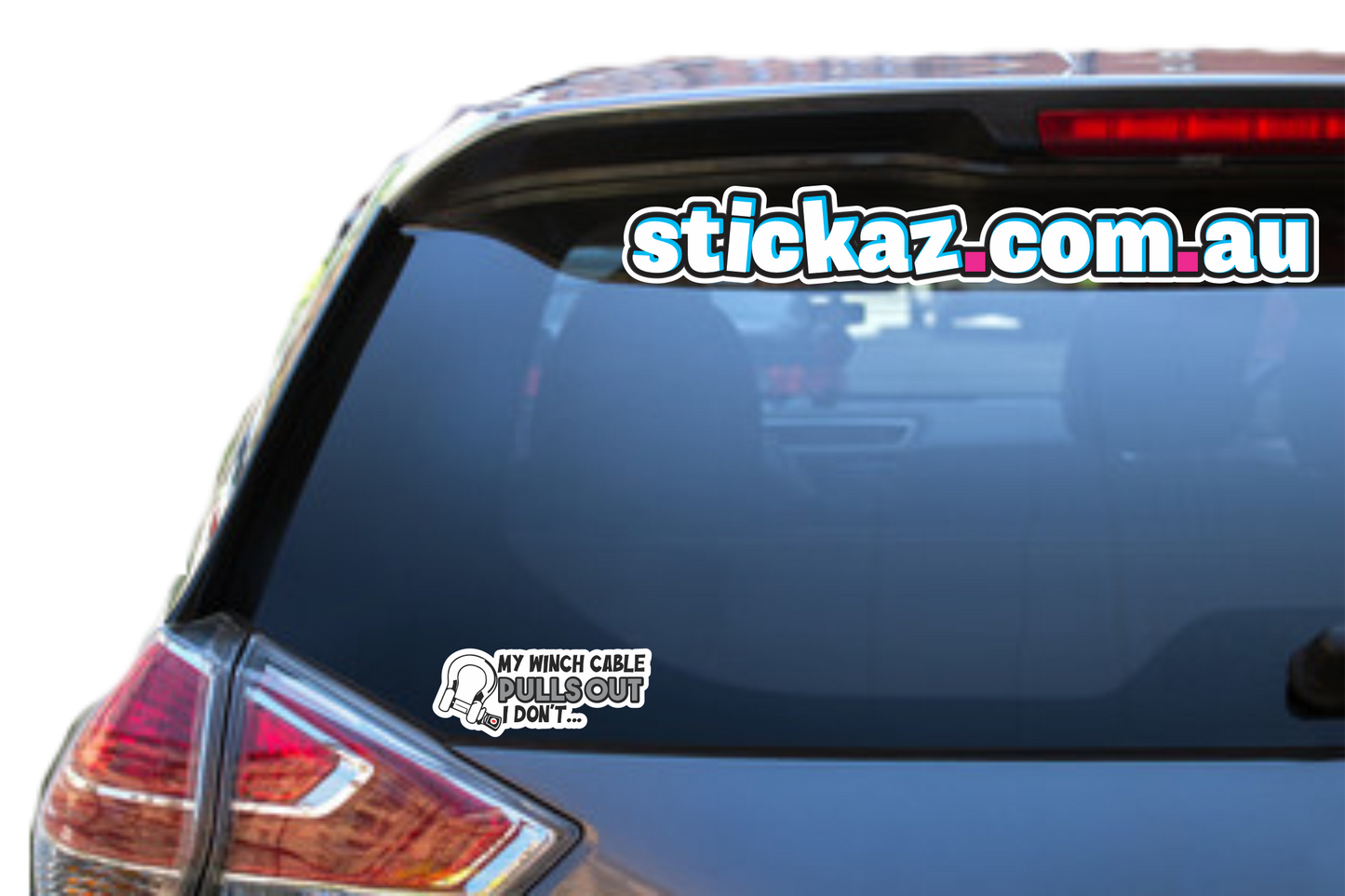 My Winch Cable Pulls out Sticker Funny Laptop Car Bumper 4x4 Ute JDM Decal