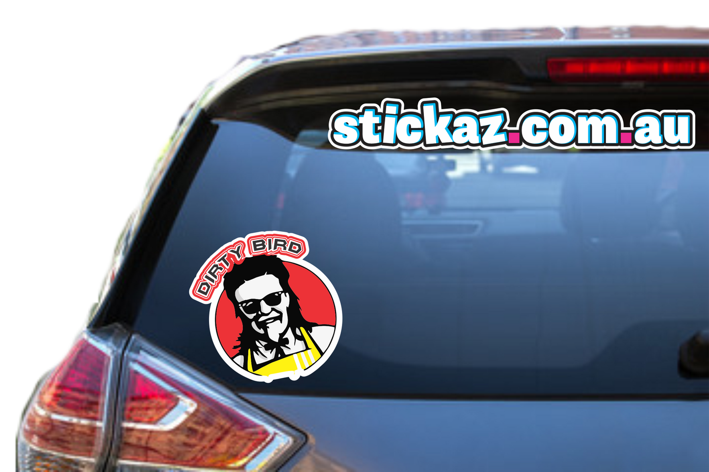 Dirty Bird FUNNY Sticker 100 x 99mm