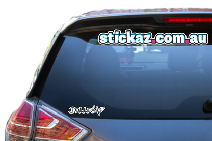 Dilligaf 4X4 car vinyl STICKER funny DECAL 4WD Ute JDM Van Truck