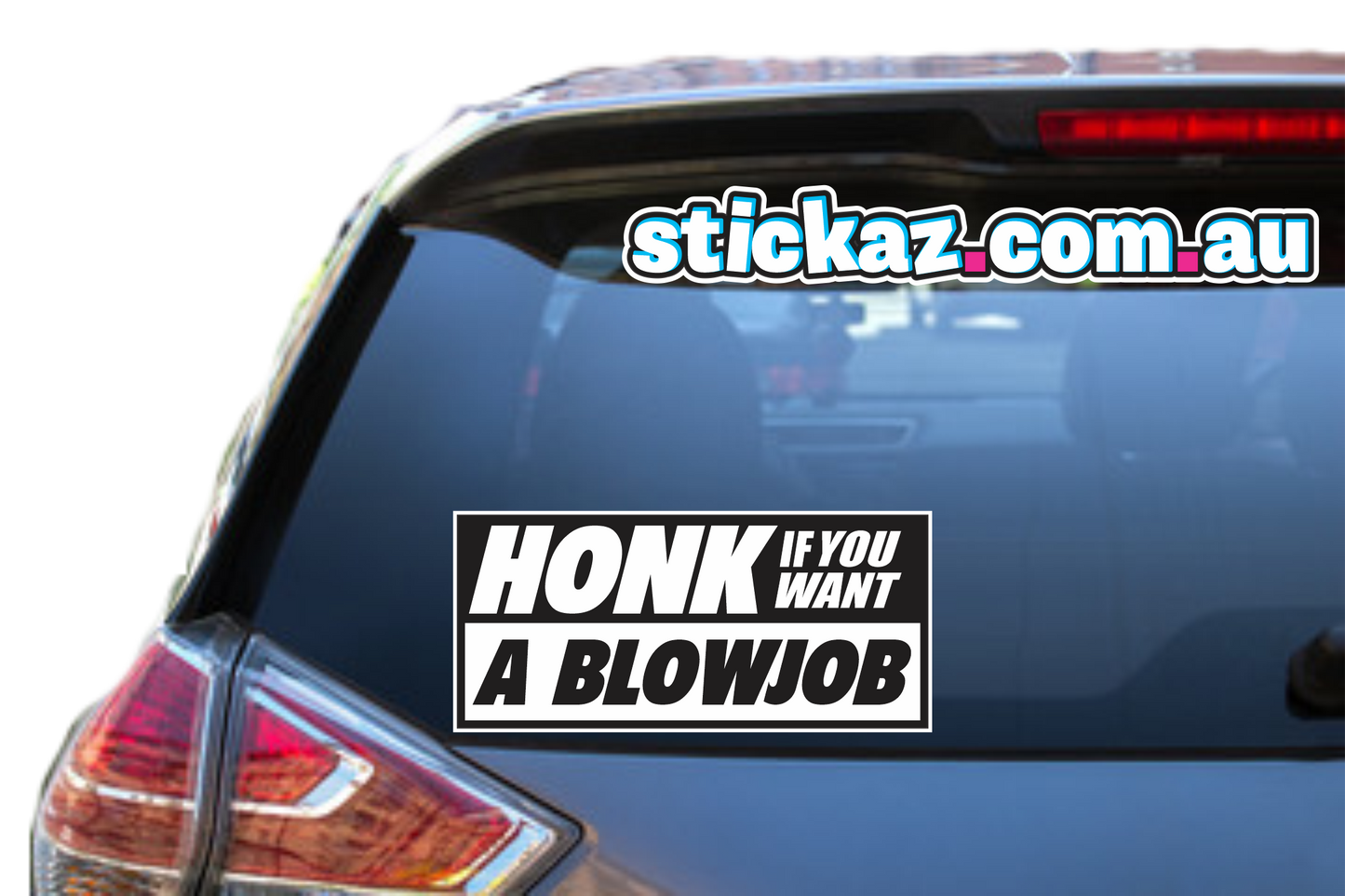 Honk if you want a Blowjob Sticker Sticker Funny Laptop Car Window Bumper 4x4