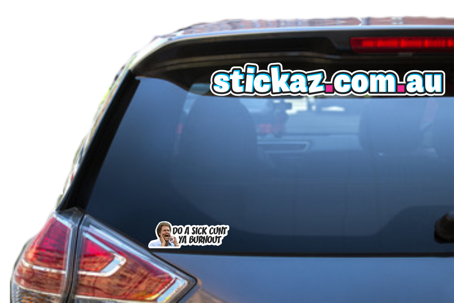 DO A SICK C*NT YA BURNOUT Sticker Decal - FUNNY DRIFT JDM 4WD JOKE WINDOW LAPTOP