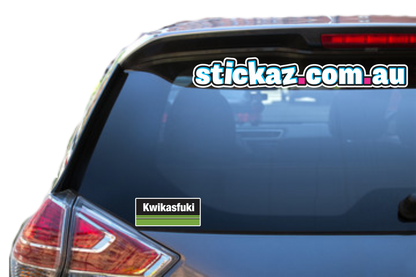 Kwikasfuki Sticker vinyl funny Kawasaki Window Jetski Dirtbike BUMPER Boat