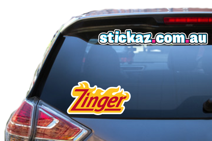 Zinger Sticker Funny Laptop Car Window Bumper 4x4 Decal KFC Aussie