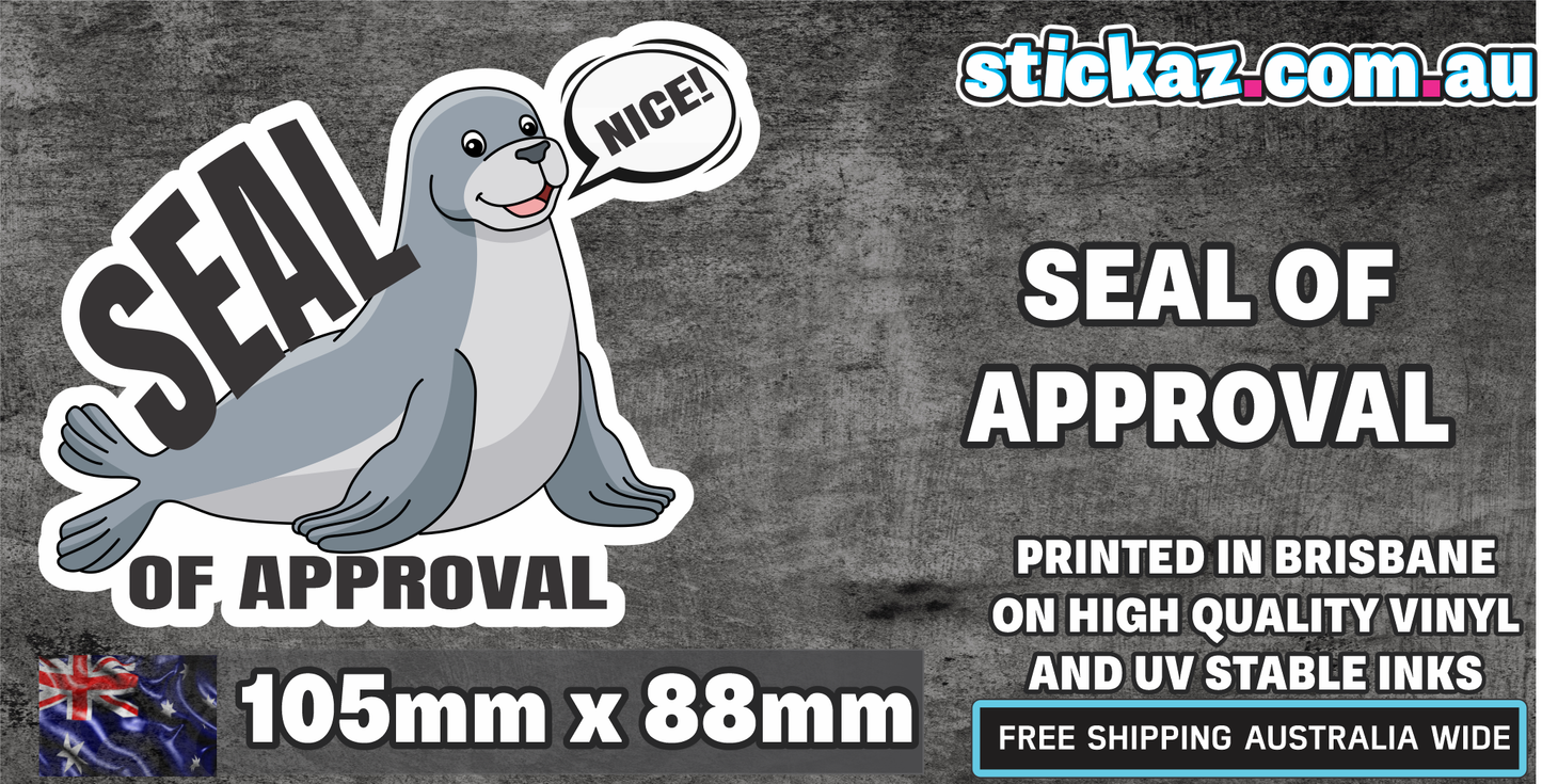 Seal of Approval Sticker / Decal - Funny Approved Cute Euro 4x4 JDM Car Laptop