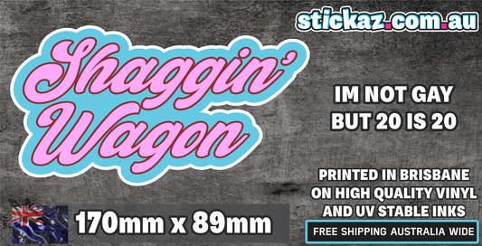 SHAGGIN Wagon Sticker Decal Funny Vinyl Car Bumper 4X4 UTE Offroad JDM WINDOW