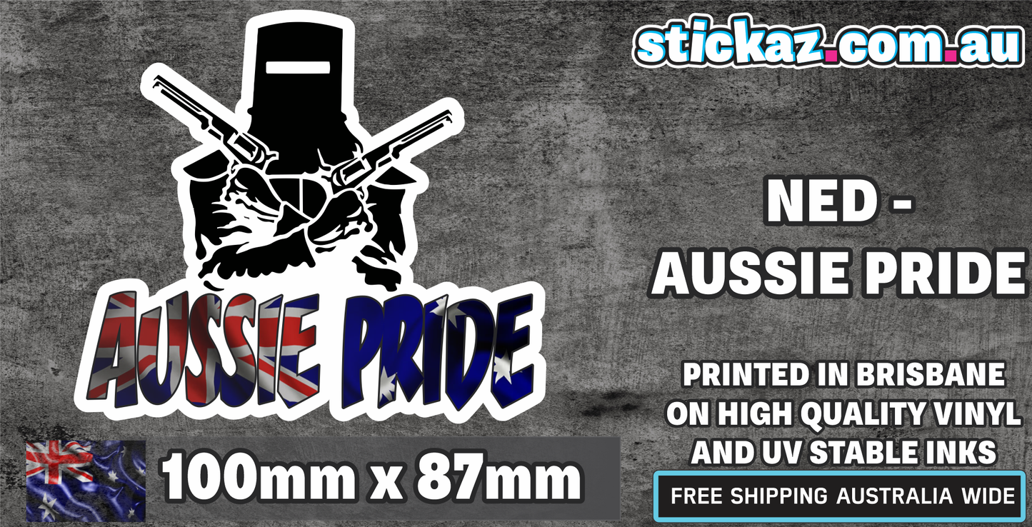 Aussie Pride Sticker Car Decal Australia Ned Kelly Southern Cross Country Ute