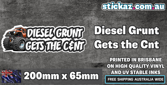 Diesel Grunt Sticker Car 200mm funny turbo drift racing decal jdm 4x4 window