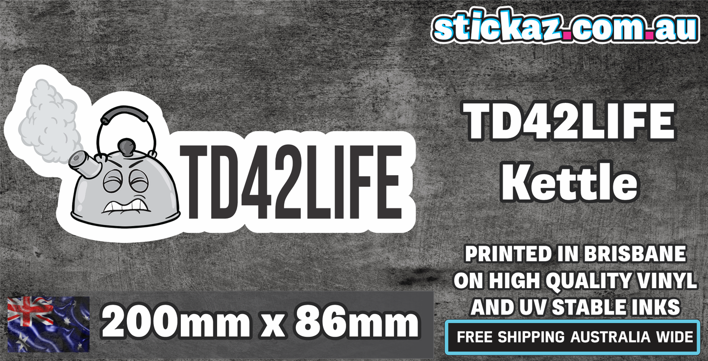 TD42 LIFE FUNNY NISSAN Sticker - Kettle Overheat Patrol TI ST TD DX GQ GU Turbo