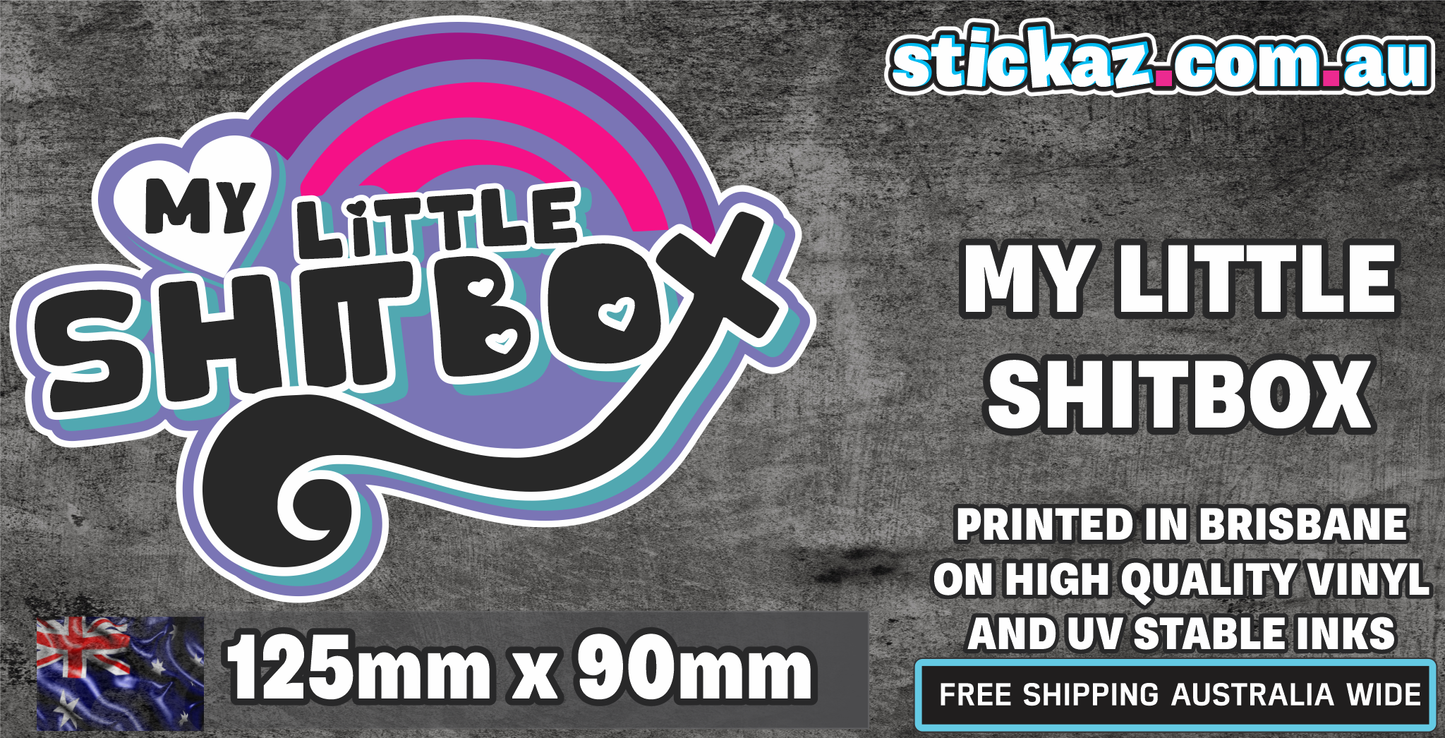 MY LITTLE SHITBOX JDM FUNNY CAR STICKER WINDOW 4x4 OFFROAD CHEAP LAPTOP WINDOW